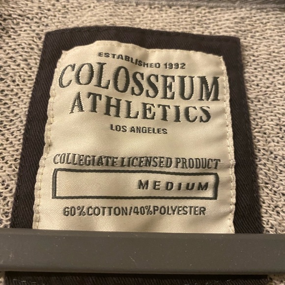 Womens Colosseum Duke Blue Devils Gray Scoop Neck Pullover Sweatshirt Sz Medium - Picture 3 of 3